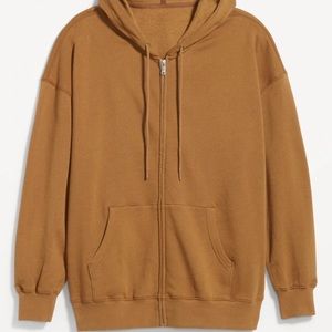 NWT OLD NAVY Oversized Full-Zip Hoodie Color: Spiced Saffron